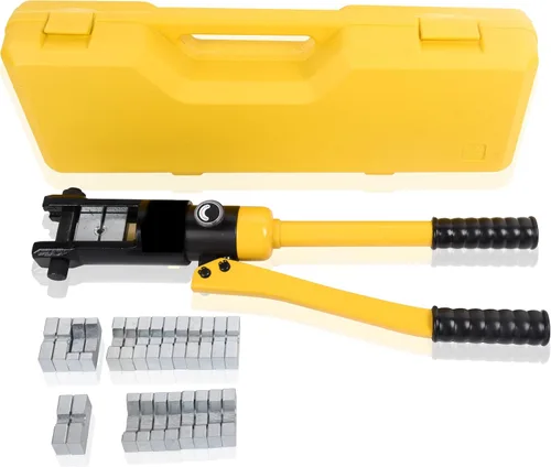 Vista 8 de Herramienta de prensado hidráulico 12T 8AWG-250MCM Herramienta de prensado de cables de 0.55 pulgadas Carrera hidráulica de terminal crimpadora