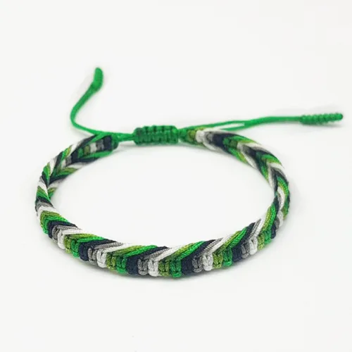 Vista 2 de LAMIBEE Pulsera tibetana con diseño de pansexualidad bisexual LGBT Proud Love Brazaletes de cuerda de amuleto y bohemio para mujeres y hombres