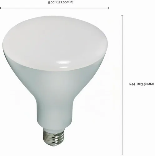 Vista 8 de SATCO S9635-11.5 vatios; LED BR40; 3000K; 120 voltios; regulable (paquete de 12)