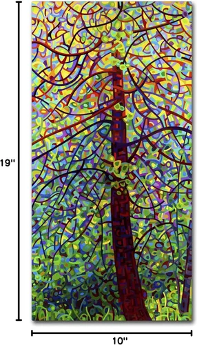 Vista 7 de Trademark Fine Art Kaleidoscope de Mandy Budan para colgar en la pared, 10 x 19 pulgadas