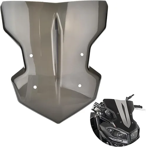 Vista 5 de Parabrisas compatible con MT-09 FZ-09 MT09 FZ09 2017-2020 2019 Deflectores de viento para motocicleta, MT09 FZ09 MT FZ 09 (color : humo, tamaño: 7)