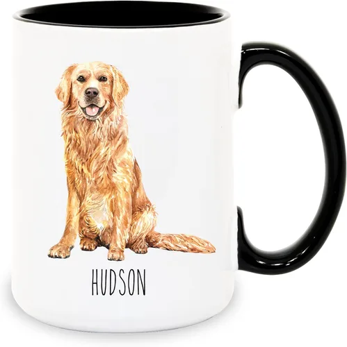 Vista 9 de Tazas de café personalizadas Beagle con nombre para mamá y papá de perro - Regalos personalizados para mejores amigos - Regalo para abuela y abuelo