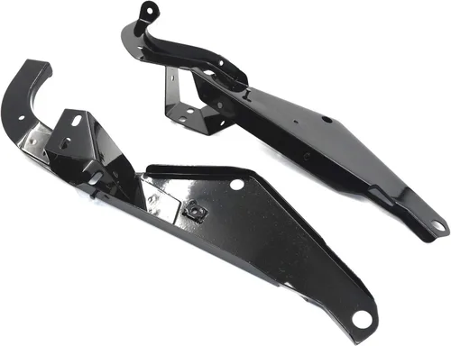 Vista 7 de Soportes de soporte de carenado delantero negro resistente para Harley Touring 93-13 [P/N: TGHD-FMS002-BK]