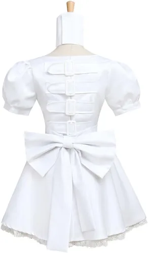 Vista 4 de Alice Madness Returns Hysteria vestido blanco Cosplay traje