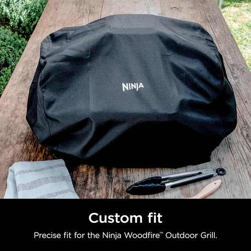 Vista 8 de Ninja Woodfire - Funda para parrilla OG300 y OG700, resistente al agua Ninja La funda para parrilla Woodfire es resistente a los rayos UV