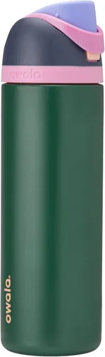 Vista 61 de Owala FreeSip - Acero inoxidable - 32 oz - Morado/Azul (pistas de esquí de los años 80)