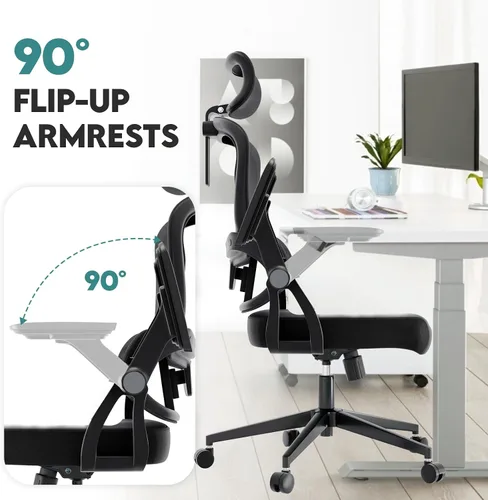 Vista 7 de Silla de oficina (01BLACK)