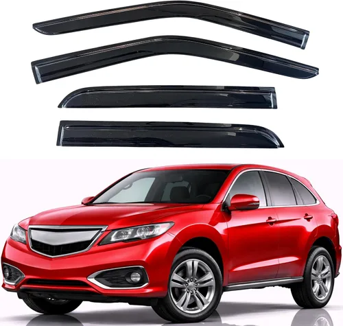 Vista 193 de KPY Moldura deflectora de viento con protección contra la lluvia compatible con Mazda CX-3 2016-2021 (CX3), 4 unidades, para ventana lateral
