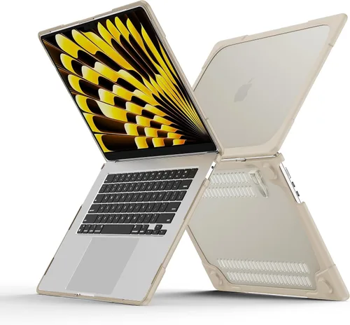 Vista 4 de Batianda - Funda resistente para MacBook Air de 15 pulgadas 2023-2026, color caqui