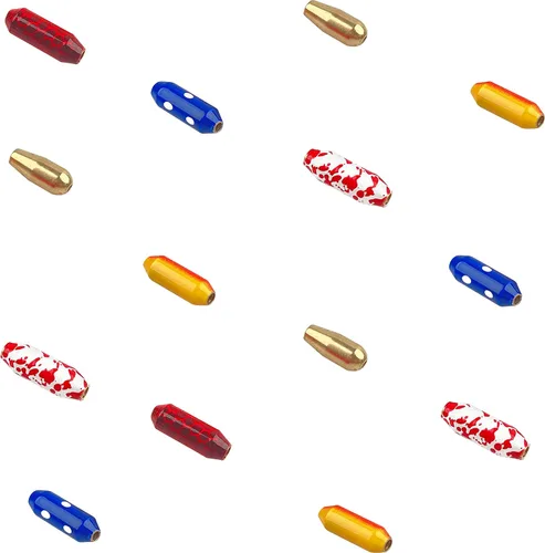 Vista 4 de OROOTL Fishing Spinner Lure Bodies Kit, Brass Lure Bodies for Spinner Making Painted Lure Weights Fish Eye Beads Assortment Inline Spinnerbaits