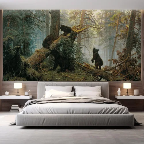 Vista 141 de wall26 Mural de pared extraíble mural de pared cascada escénica luz del sol río bosque naturaleza vida silvestre fotografía realismo paisaje rústico