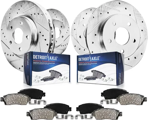 Vista 14 de Detroit Axle - Pastillas de freno para Dodge Ram 2500 3500 2003-2008, Ram 4000 2005-2008, 2004 2006 2007 Pastillas de freno de cerámica delanteras
