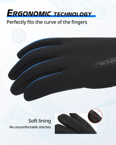 Vista 3 de ATERCEL Winter Gloves Men Women, Waterproof Cold Weather Gloves for Women Men, Touchscreen Gloves for Running, Driving, Cycling, Skiing, Skating