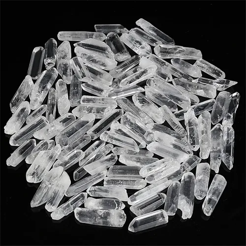 Vista 9 de Puntos de cristal de cuarzo transparente de 0.45 libras, cristales curativos naturales pulidos, piedras a granel para meditación, yoga, chakras