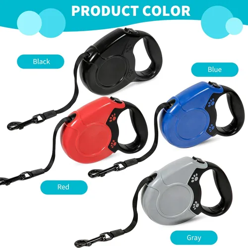 Vista 5 de PETCUTE Correa retráctil para caminar para perro, correa extensible de entrenamiento para perros, correas convenientes para perros pequeños