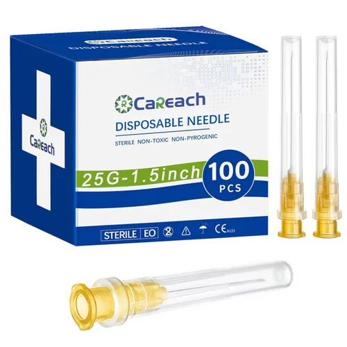 Vista 17 de 100 piezas 18 g 1 pulgada Aguja para Accesorios de Laboratorio Industrial, Medición y Relleno de Tintas Rellenar tintas, envueltas individualmente