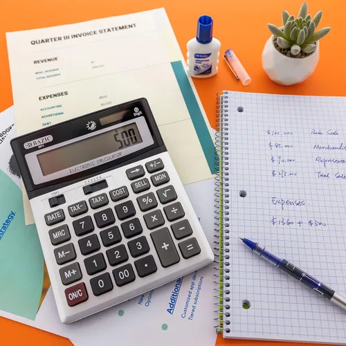 Vista 4 de BAZIC Calculadora de escritorio de 12 dígitos con cálculo de ganancias y funciones fiscales (3011) profit and tax functions for everyday math at a