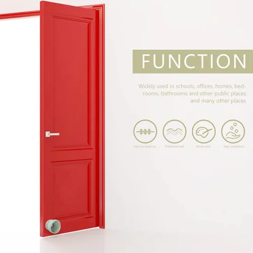 Vista 4 de Toyvian 4 unids tope de puerta protector de pared redondo silicona protector parachoques protector niños seguridad puerta perilla cubierta protectora