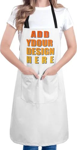 Vista 20 de Apron for Women with 2 Pockets Waterproof Bib for Kitchen Cooking Restaurant BBQ Painting Crafting Salon Nails