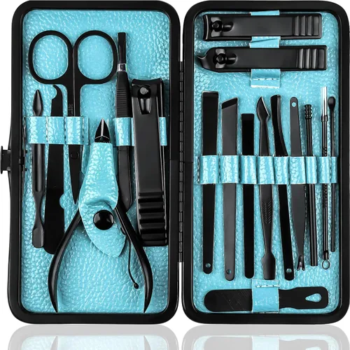 Vista 12 de Utopia Care - Juego de manicura profesional para cortaúñas Verde