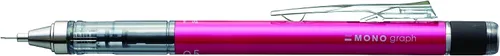 Vista 2 de Tombow Mono Graph Shaker - Portaminas (0.020 in, cuerpo rosado) (SH-MG81)