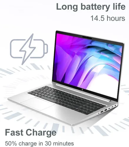 Vista 3 de HP ProBook 450 G10 portátil de negocios (15.6" FHD antirreflejos, Intel de 10 núcleos i5-1334U, 16 GB RAM, 512 GB SSD, (supera al i7-1255U)) Teclado