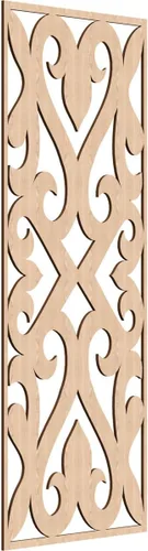 Vista 61 de Keene Paneles de pared decorativos de madera con calado, 9 3/8 pulgadas de ancho x 24 3/8 pulgadas de alto x 1/4 de alto, abedul Birch