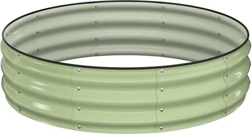 Vista 27 de Kit de Cama de Jardín Elevada Winpull, 4x2x1 pies Caja de Plantación Galvanizada al Aire Libre con Borde de Seguridad, Camas Elevadas Grandes