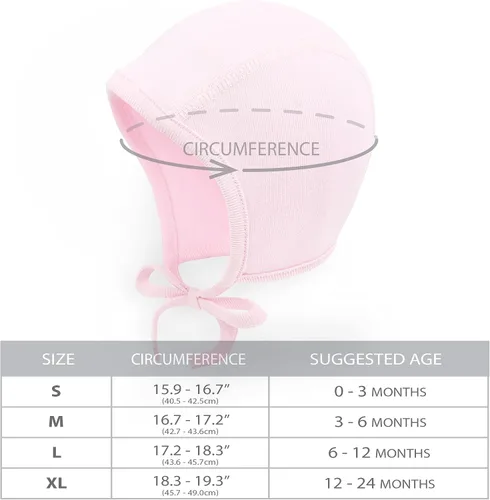 Vista 4 de Gorro de bebé 100% algodón suave con orejeras para niños pequeños, gorro de hospital infantil, gorras de piloto, 9.8 ft, 19.7 ft, 39.4 ft, 78.7 ft