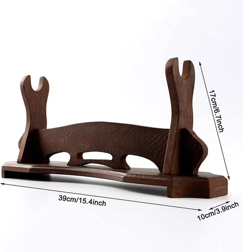 Vista 2 de Weapon Rack Sword Hook Weapon Stand Sword Stand Sword Holder Martial Arts Samurai Sword Katana Holder Stand Dispaly 1 Layer Sword Rack