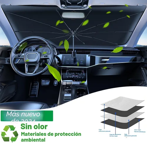 Vista 2 de Parasol plegable para parabrisas de auto para ventana delantera Sombrilla para parabrisas de auto Visor solar para parabrisas 2025 Accesorios