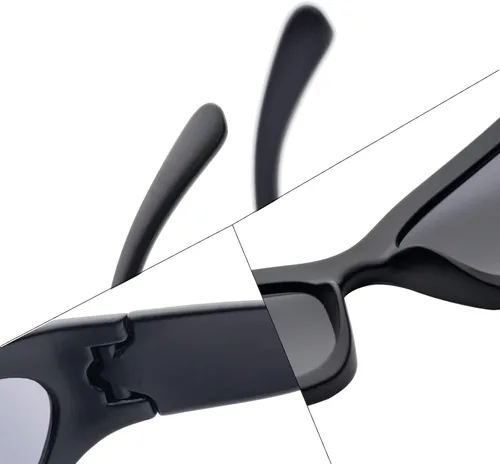 Vista 4 de BOBLUEON Gafas de sol envolventes de moda para mujeres y hombres, modernas y ovaladas deportivas