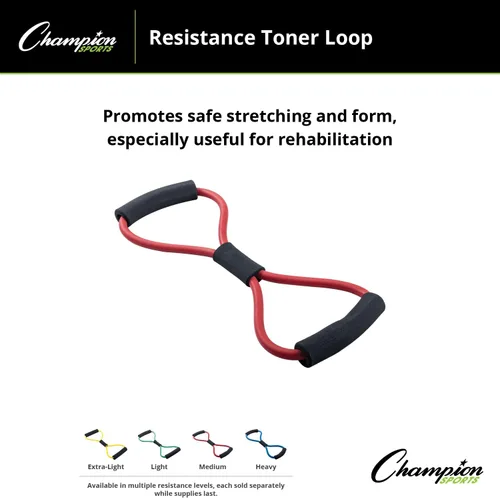 Vista 7 de Champion Sports Bucle de tóner muscular de resistencia pesada - Azul real