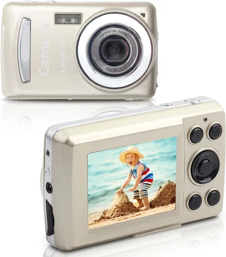Vista 10 de Cámara digital para niños 1080P HD con zoom de 16X, compacta y portátil para fotografía, cámara de juguete para niños de 3 a 12 años