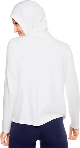 Vista 54 de Sudadera con capucha para la costa, de Coolibar, para mujer, UPF 50+, protege del sol