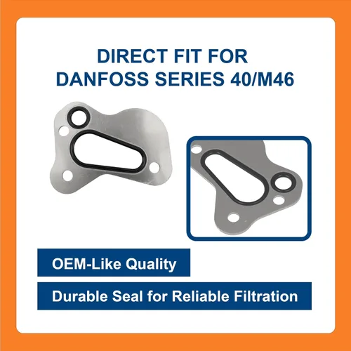 Vista 3 de BTS-4460655 - Sello adaptador de filtro, compatible con Danfoss Series 40 / M46, repuesto para OEM 4460655, Sello Adaptador Filtro de Aceite
