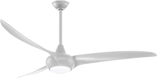 Vista 2 de Minka-Aire Ventilador de techo F845-CL Light Wave de 44" con luz LED y control remoto en acabado carbón