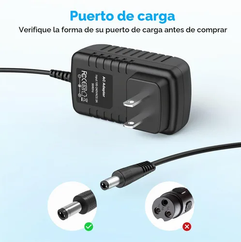 Vista 4 de Adaptador de corriente CC de 12 V CA compatible con Razor Power Core 90 E90 E95 95 cargador, ePunk, XLR8R, máquina eléctrica de gritos, juguetes