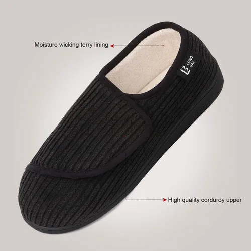 Vista 4 de LongBay Womens Furry Memory Foam Diabetic Slippers Comfy Cozy Arthritis Edema House Shoes