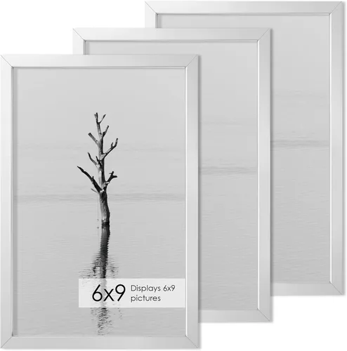 Vista 106 de Fun Memories Marco de Fotos A2 Negro, Marcos de Póster de Metal de Alta Gama de 16.5 x 23.5 pulgadas para Pared, Marco de Fotos A2 con Paspartú A3