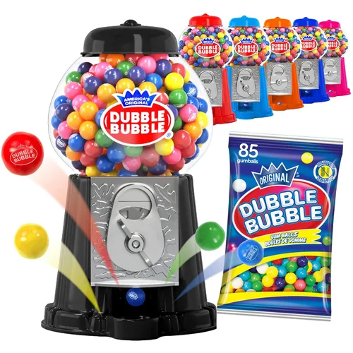 Vista 7 de Máquina de Chicles Caramelos de Halloween - para Niños 8.5" - Banco de Juguete Operado con Monedas - Máquina de Chicle Dubble Bubble Estilo Clásico