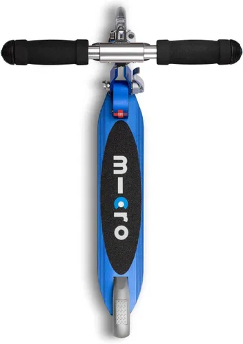 Vista 4 de Micro Kickboard Sprite 2-Wheel Foldable Kids Scooter, Ages 6+, Up to 220lbs Compact Foldable Design for Travel & Storage, Adjustable T-Bar Azul