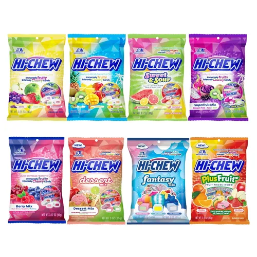 Vista 28 de HI-CHEW Mezcla Superfruit, 3.17 oz, 6 piezas, sin gluten, elaborada con sabores de frutas naturales y artificiales
