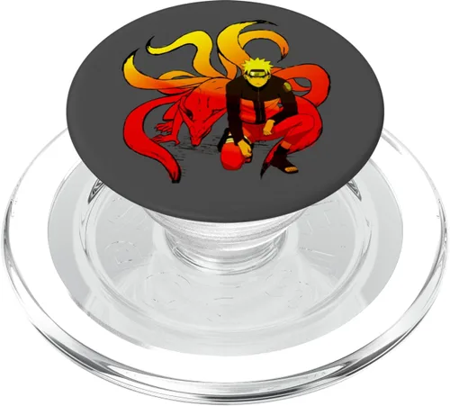 Vista 8 de Naruto Shippuden Naruto and 9 Tails PopSockets Standard PopGrip