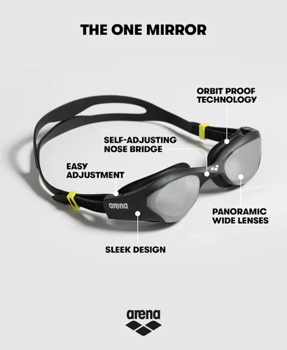 Vista 2 de ARENA The One Gafas de natación unisex para adultos, para hombres y mujeres, herméticas, con sellos a prueba de órbita, antiniebla, lentes