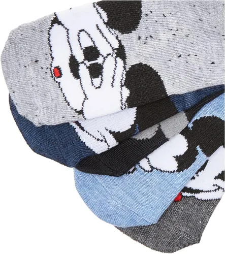 Vista 2 de Disney Paquete de 5 calcetines invisibles de Mickey Mouse para niños