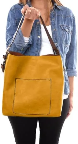 Vista 5 de Joy Susan - Bolsa clásica 2 en 1 para mujer, estilo hobo