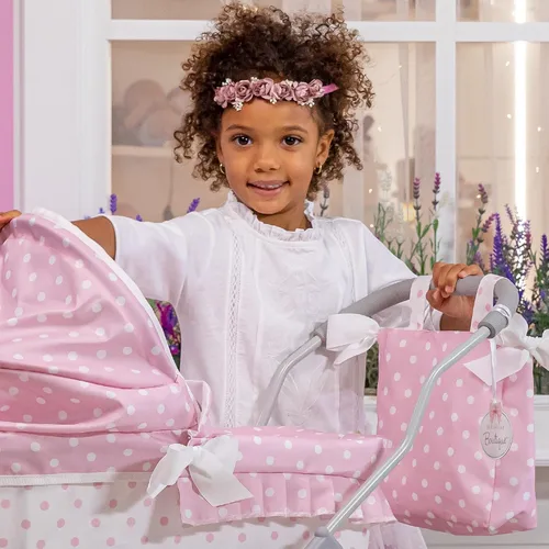 Vista 4 de JC Toys Berenguer Boutique Cochecito de muñeca real Rosa A partir de 3 años