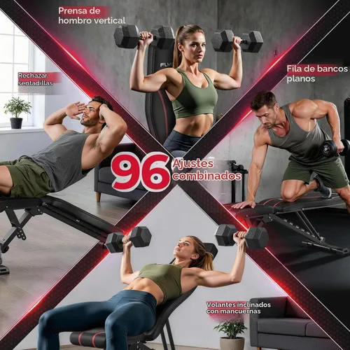 Vista 7 de FLYBIRD Adjustable Weight Bench, Full Body Workout Bench for Home Gym