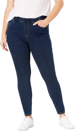 Vista 5 de Ellos Leggings elásticos de talla grande con 4 bolsillos para mujer